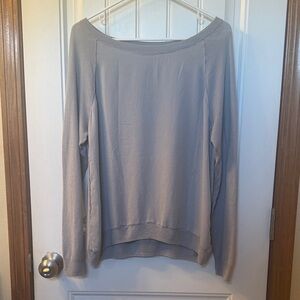 Vince Heather Gray Boat Neck Sweatshirt